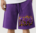 Purple Letters Shorts