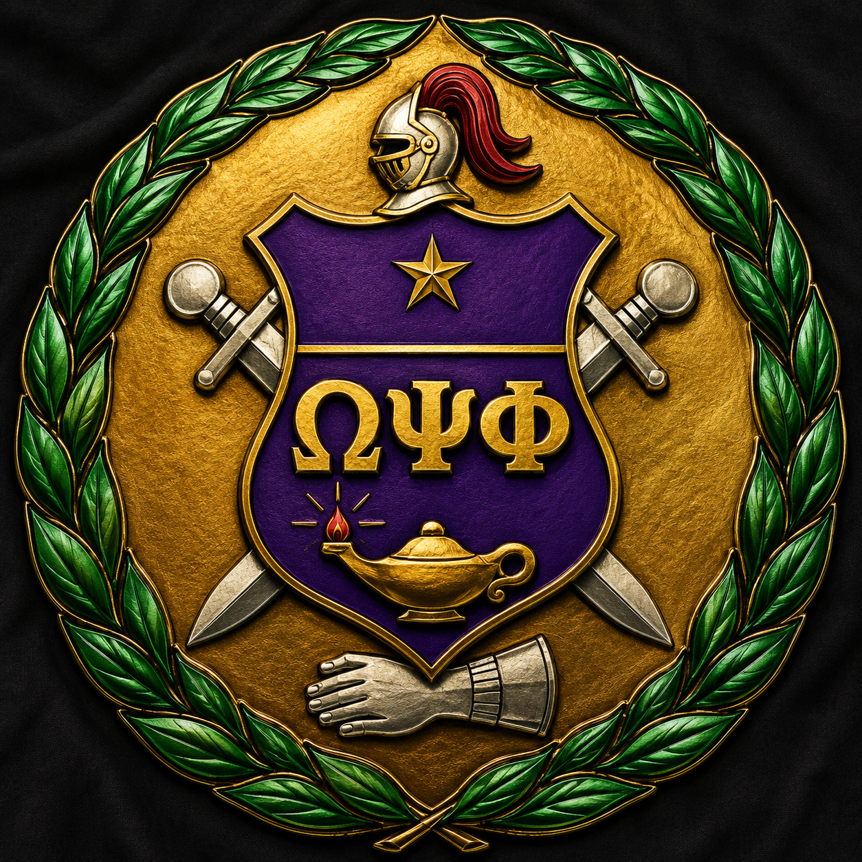 Omega Psi Phi shield